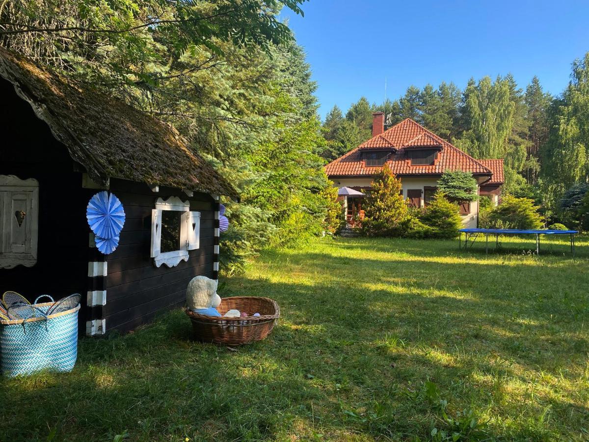 Szeroki Bor Oaza W Puszczy Z Sauna, Bania I Jacuzzi Exteriör bild