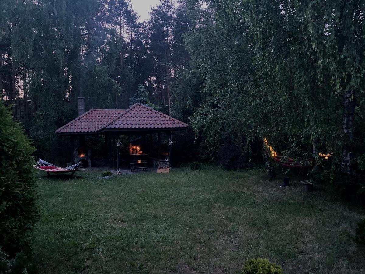 Szeroki Bor Oaza W Puszczy Z Sauna, Bania I Jacuzzi Exteriör bild