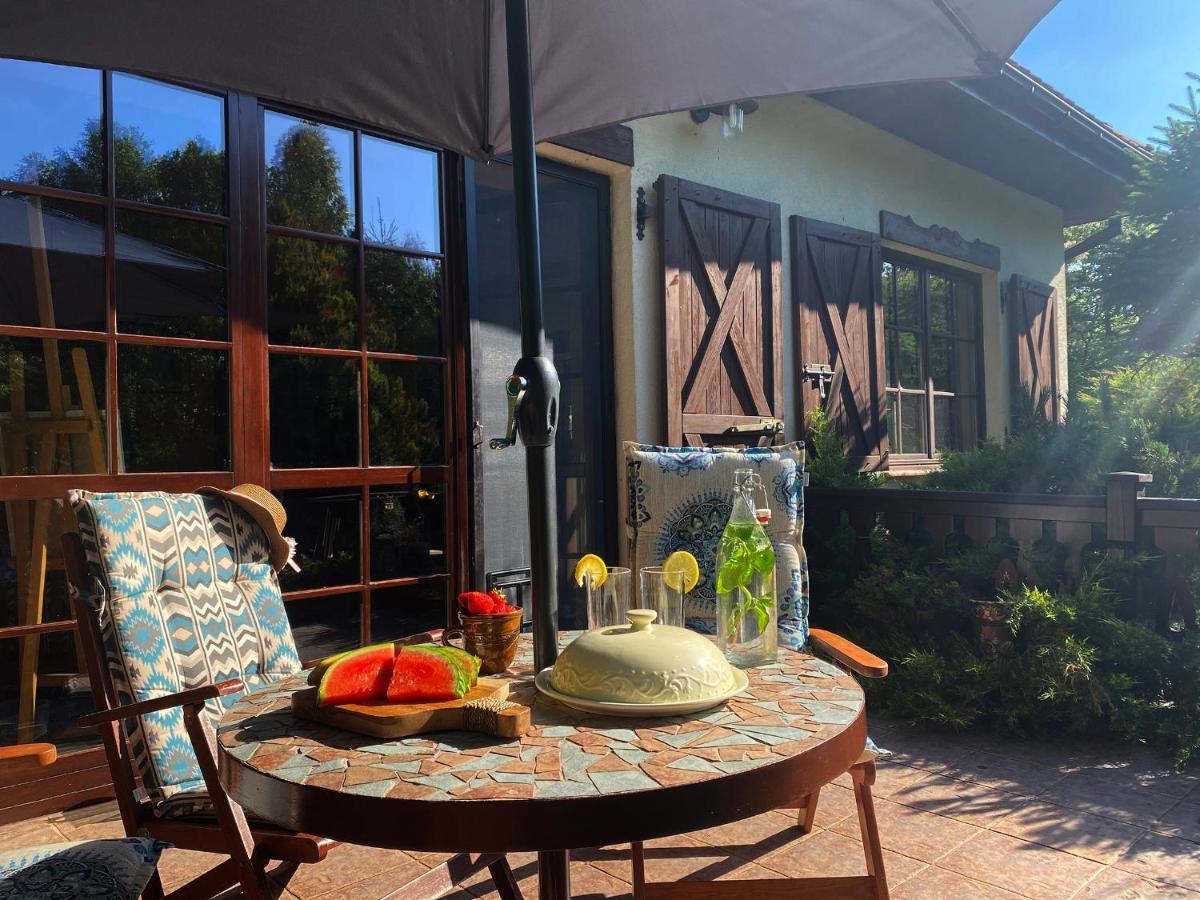 Szeroki Bor Oaza W Puszczy Z Sauna, Bania I Jacuzzi Exteriör bild