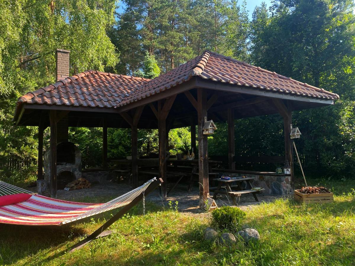 Szeroki Bor Oaza W Puszczy Z Sauna, Bania I Jacuzzi Exteriör bild