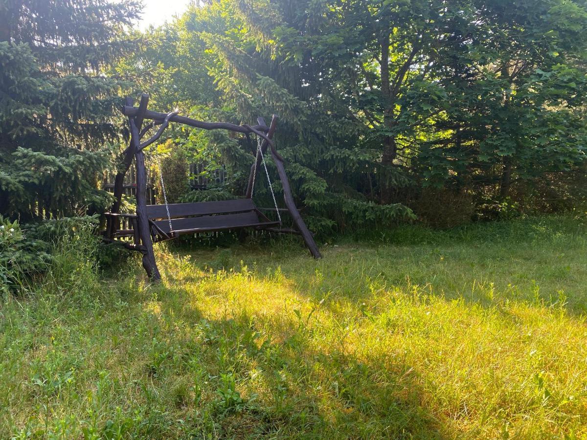 Szeroki Bor Oaza W Puszczy Z Sauna, Bania I Jacuzzi Exteriör bild
