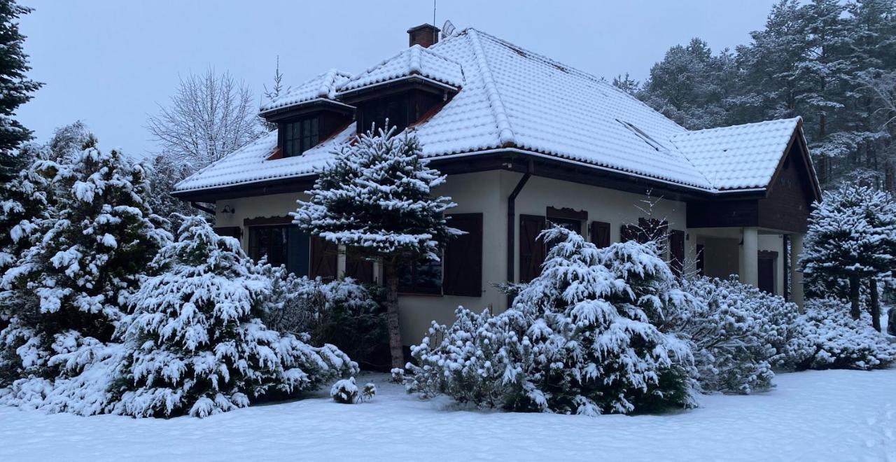 Szeroki Bor Oaza W Puszczy Z Sauna, Bania I Jacuzzi Exteriör bild