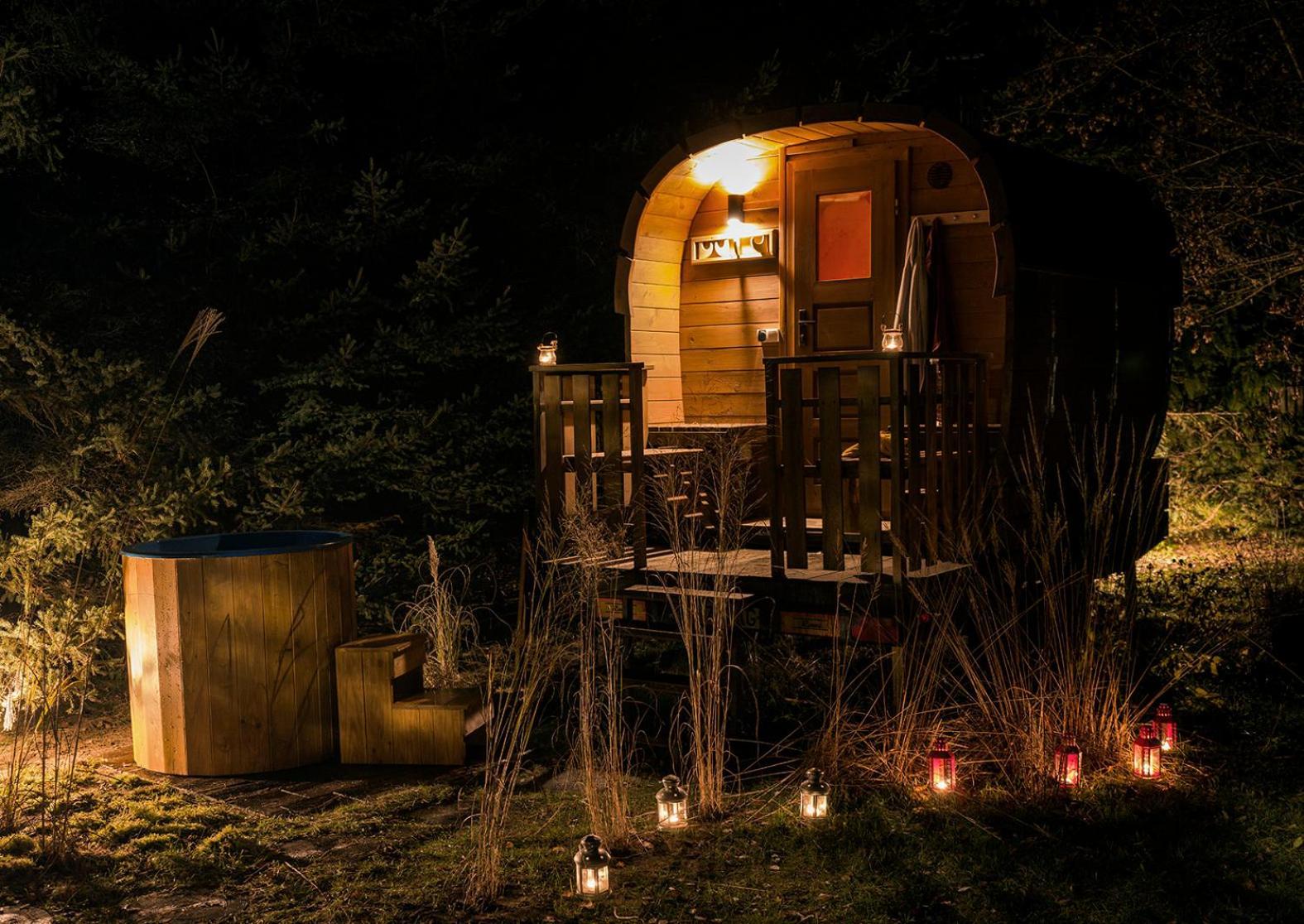 Szeroki Bor Oaza W Puszczy Z Sauna, Bania I Jacuzzi Exteriör bild